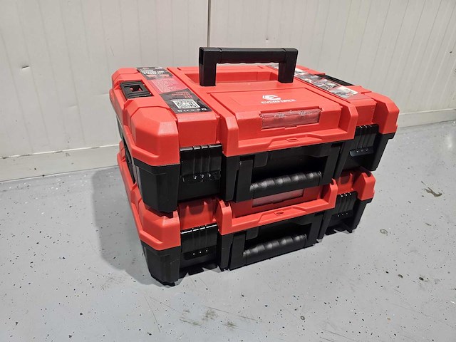 Everforce 4-delig lithium accugereedschap in 2 koffers - klopboormachine - schroefmachine - haakse slijper - slagmoersleutel - 2 accu's - afbeelding 9 van  14