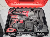 Everforce 4-delig lithium accugereedschap in 2 koffers - klopboormachine - schroefmachine - haakse slijper - slagmoersleutel - 2 accu's - afbeelding 12 van  14