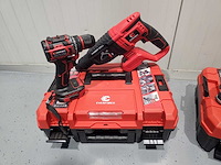 Everforce 4-delig lithium accugereedschap in 2 koffers - klopboormachine - schroefmachine - haakse slijper - slagmoersleutel - 2 accu's - afbeelding 14 van  14