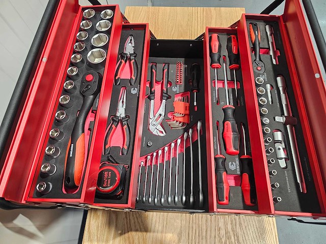 Everforce gereedschapskoffer incl 86 pcs gereedschap - afbeelding 8 van  12