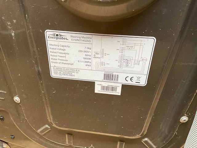 Everglades evwm91402ag & evwm71402ag wasmachine (4x) - afbeelding 2 van  14