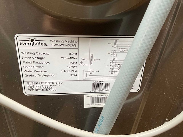 Everglades evwm91402ag & evwm71402ag wasmachine (4x) - afbeelding 13 van  14