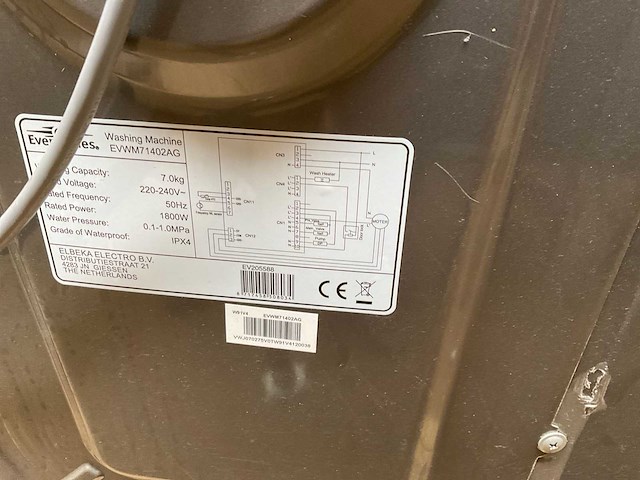 Everglades evwm91402ag & evwm71402ag wasmachine (4x) - afbeelding 14 van  14