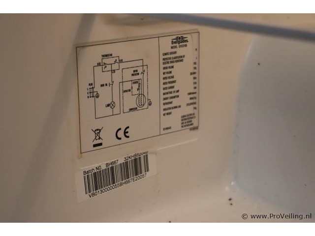 Everglades model evco105 koelkast, tafelmodel - afbeelding 5 van  5