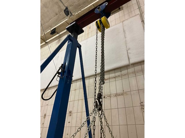Everlift mt2-3 portaalkraan - 1000 kg - compleet met loopkat en takel - afbeelding 2 van  11