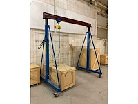 Everlift mt2-3 portaalkraan - 1000 kg - compleet met loopkat en takel - afbeelding 4 van  11