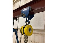 Everlift mt2-3 portaalkraan - 1000 kg - compleet met loopkat en takel - afbeelding 7 van  11