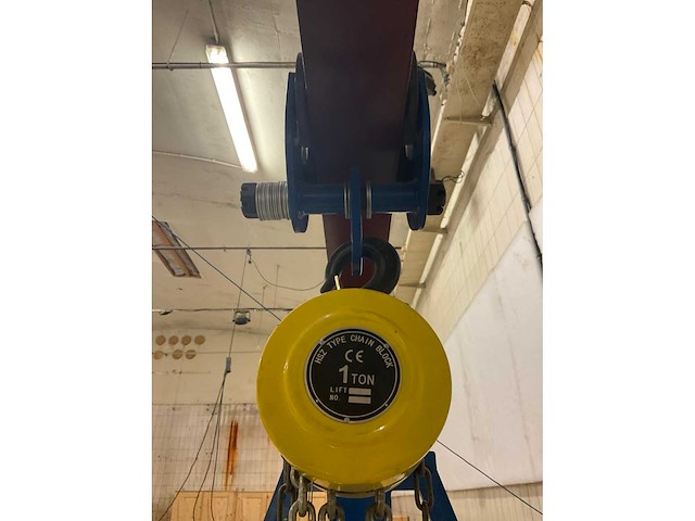 Everlift mt2-3 portaalkraan - 1000 kg - compleet met loopkat en takel - afbeelding 8 van  11