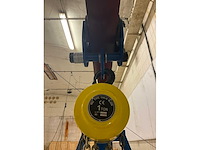 Everlift mt2-3 portaalkraan - 1000 kg - compleet met loopkat en takel - afbeelding 8 van  11