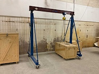 Everlift mt2-3 verplaatsbare portaalkraan - 1000 kg - compleet met loopkat en takel