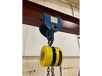 Everlift mt2-3 verplaatsbare portaalkraan - 1000 kg - compleet met loopkat en takel - afbeelding 5 van  11