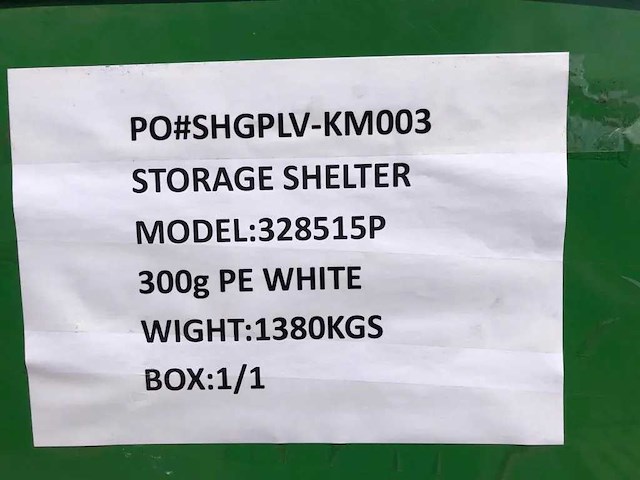 Eversteel - 32-85-15p - opslag tent - afbeelding 1 van  1