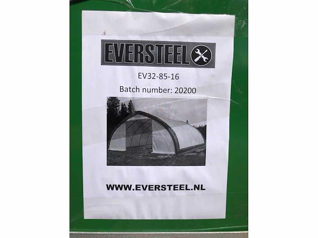 Eversteel - opslag tent/storage building ev-32-85-15 - afbeelding 6 van  7