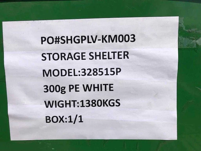 Eversteel - opslag tent/storage building ev-32-85-15 - afbeelding 7 van  7