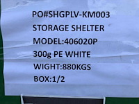 Eversteel - opslag tent/storage building ev-40-60-20 - afbeelding 4 van  6