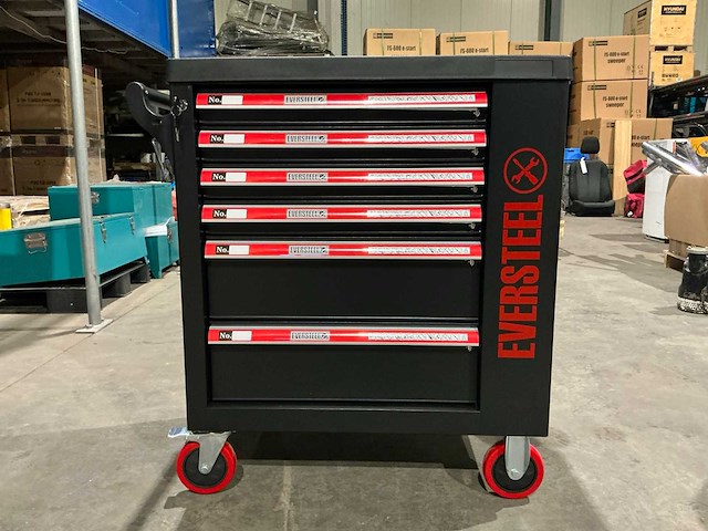 Eversteel gevulde gereedschapswagen - afbeelding 1 van  11