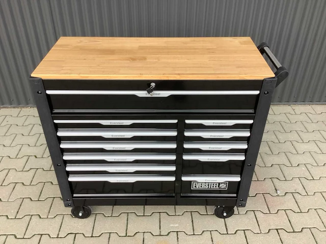 Eversteel jumbo xxxl 12/10 professional gevulde gereedschapswagen - afbeelding 1 van  10