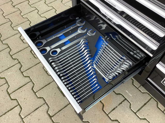 Eversteel jumbo xxxl 12/10 professional gevulde gereedschapswagen - afbeelding 7 van  10