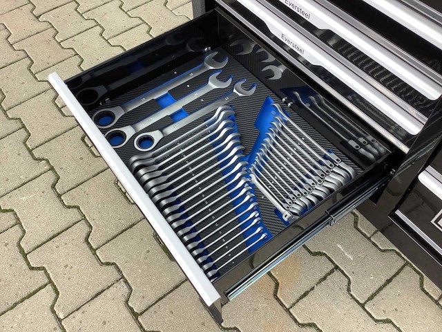Eversteel jumbo xxxl 12/10 professional gevulde gereedschapswagen - afbeelding 2 van  4