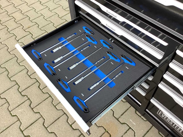 Eversteel jumbo xxxl 12/10 professional gevulde gereedschapswagen - afbeelding 10 van  10
