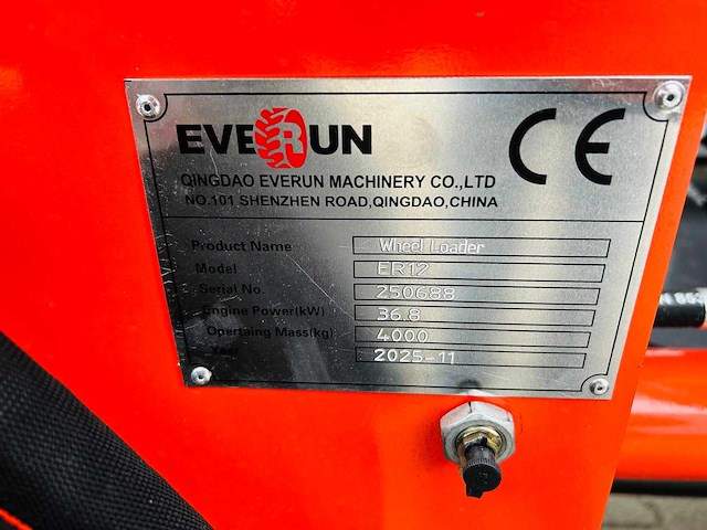 Everun - 2025 - er12 - wiellader met snelwissel - afbeelding 16 van  30