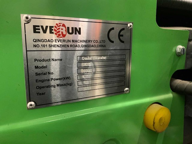 Everun - 2025 - ere12e - elektrische minigraafmachine - afbeelding 20 van  21