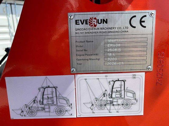 Everun - 2026 - er408 - knikwiellader 800kg - afbeelding 20 van  32