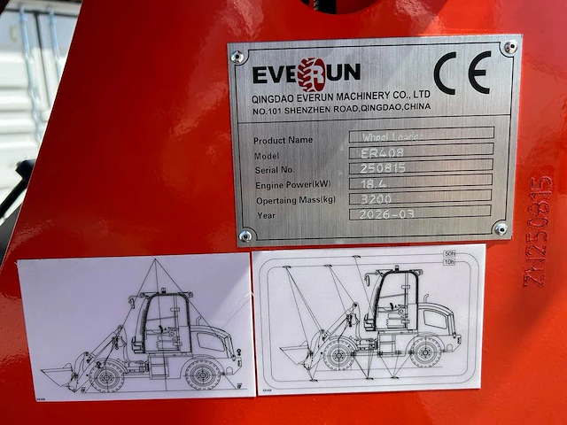 Everun - 2026 - er408 - knikwiellader 800kg - afbeelding 20 van  33