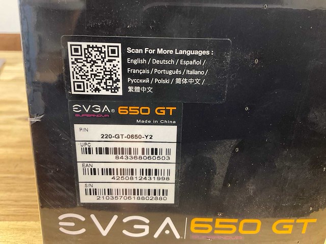 Evga 650gt supernova power supply - afbeelding 3 van  3