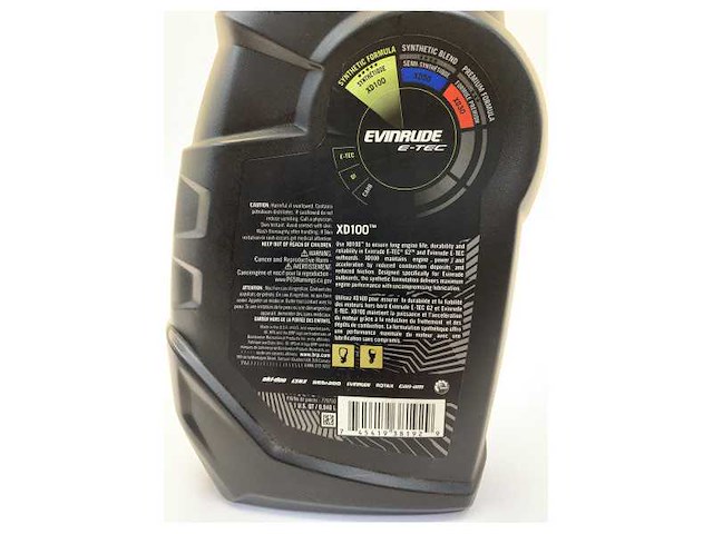 Evinrude xd100 marine engine oil - synthetic outboard engine oil - 1l - afbeelding 2 van  2