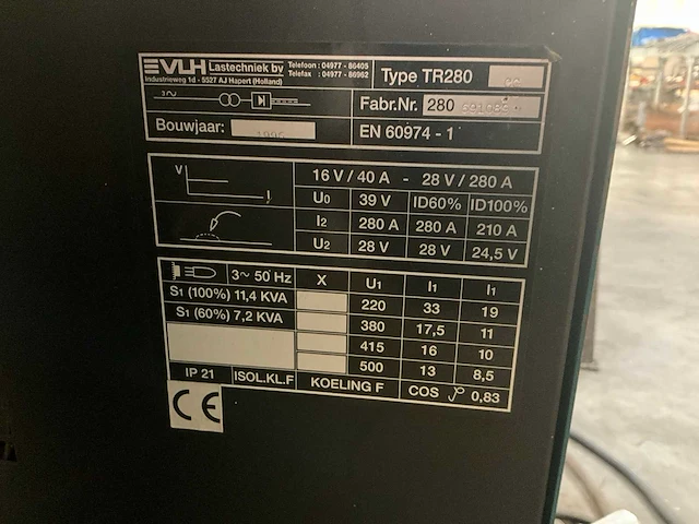 Evlh tr-280c mig lasapparaat - afbeelding 4 van  4