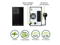 Evo dsp plus 800 omvormer dsp on line (vfi) - afbeelding 2 van  6
