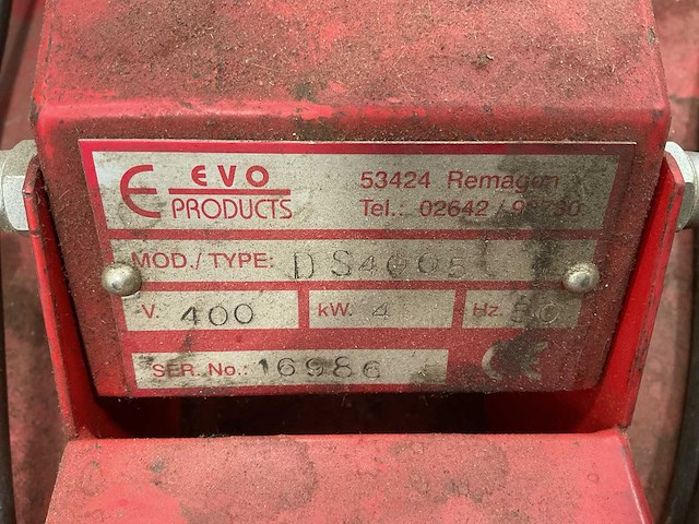 Evo products ds4005 industriële stofzuiger - afbeelding 5 van  5