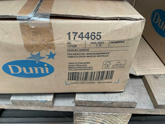 Evolin greige duni tafellaken (25x) - afbeelding 2 van  2