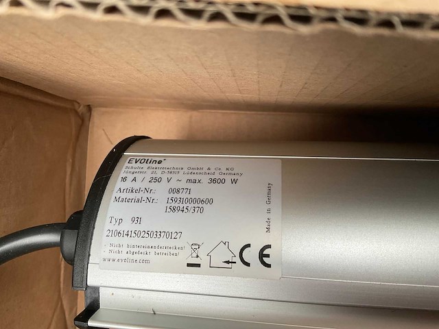 Evoline port uittrekbare inbouw stopcontact - afbeelding 2 van  2