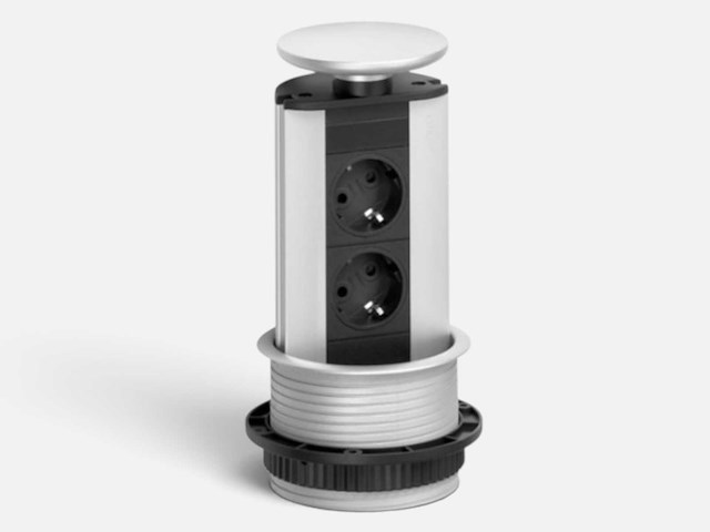Evoline port uittrekbare inbouw stopcontact - afbeelding 1 van  3