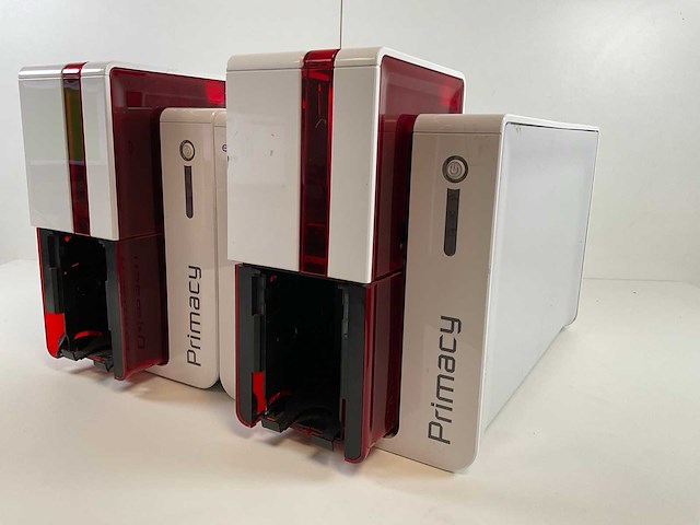 Evolis (primacy) simplex expert fire-red card printers (2x) - afbeelding 4 van  10