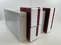 Evolis (primacy) simplex expert fire-red card printers (2x) - afbeelding 3 van  4