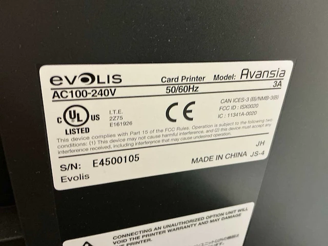 Evolus avansia dubbelzijdige retransfer cardprinter - afbeelding 7 van  7