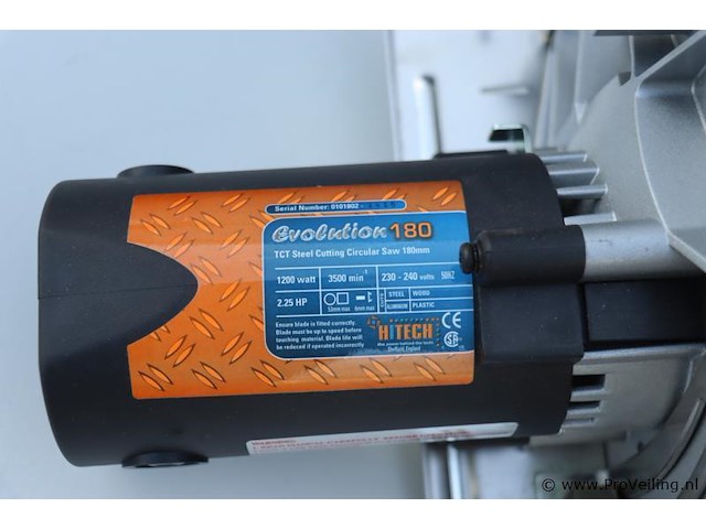 Evolution 180 cirkelzaagmachine 7" - afbeelding 5 van  8