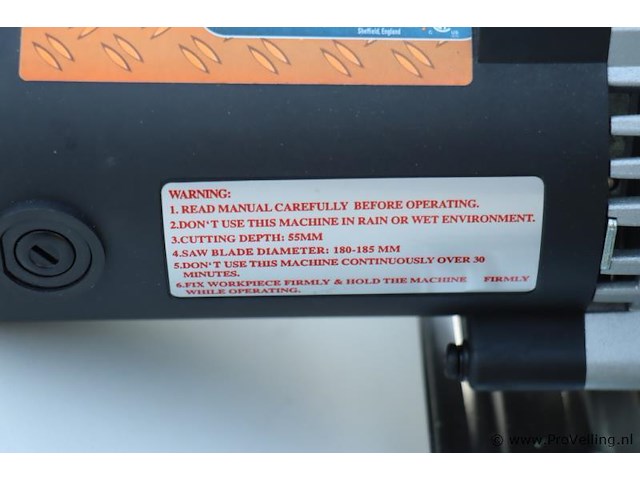Evolution 180 cirkelzaagmachine 7" - afbeelding 6 van  8