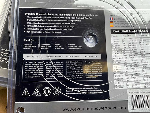 Evolution diamant zaagblad (10x) - afbeelding 4 van  5