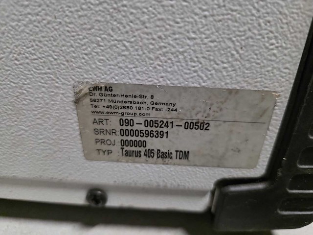 Ewm - taurus 405 basic tdm - blue evolution-serie - mig lasapparaat - afbeelding 5 van  13