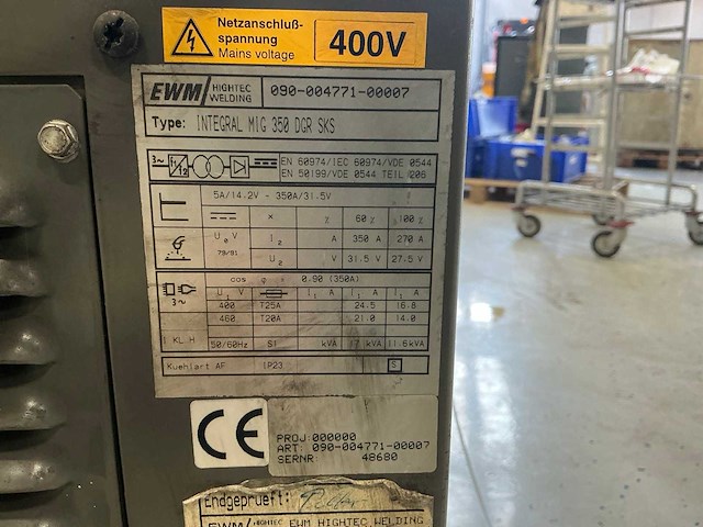 Ewm intergral mig 350 dgr sks mig lasapparaat - afbeelding 4 van  4