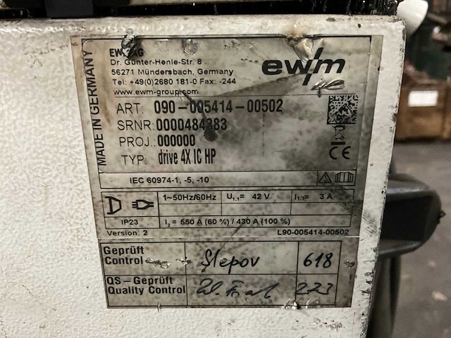 Ewm phoenix 351 progress puls mig lasapparaat - afbeelding 10 van  11