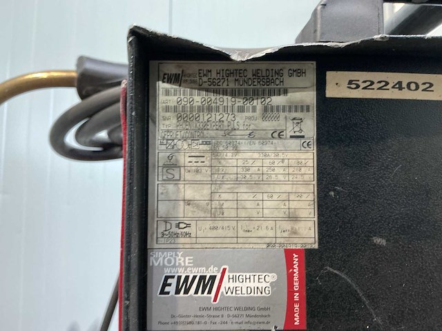 Ewm phoenix330expert puls lasapparaat - afbeelding 10 van  11