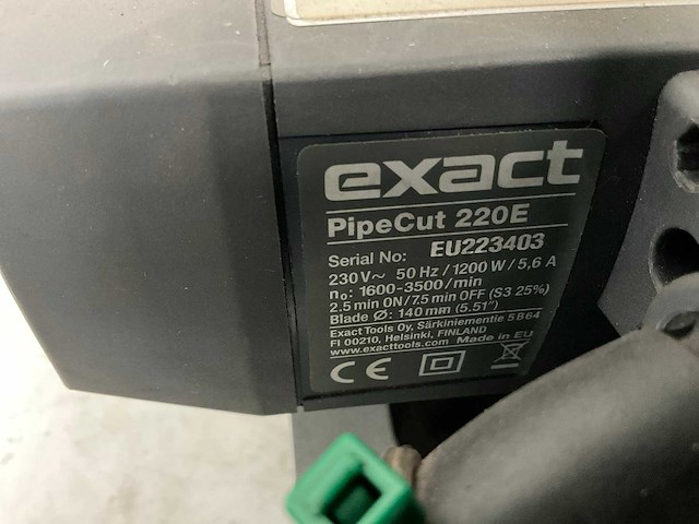 Exact pipecut 220 e pijpsnijder - afbeelding 4 van  5