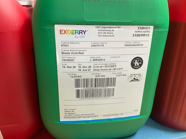 Exberry shade vivienne red 12,5kg - afbeelding 1 van  2