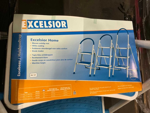 Excelsior - 3 treden huishoudtrap - afbeelding 4 van  5
