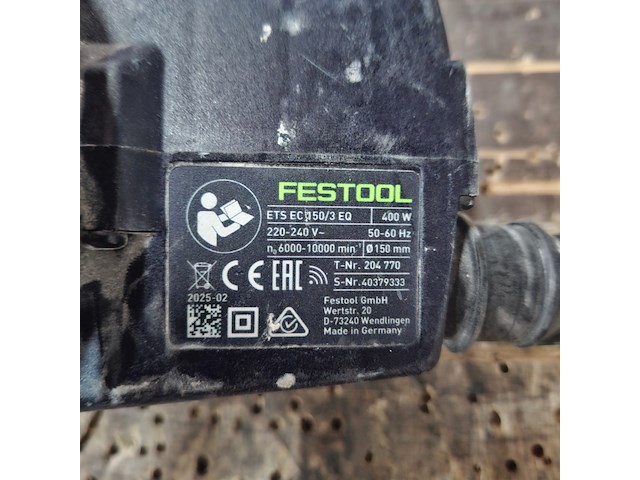 Excenter schuurmachine festool, ets ec150/3eq, bouwjaar 2025 - afbeelding 7 van  8